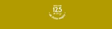 Rètol: «Castell d'Aro · 125 anys de festa major».